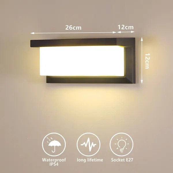 BRILAGI -LED RGBW Vonkajšie nástenné svietidlo BRICKY 1xE27/12W/230V antracit IP54