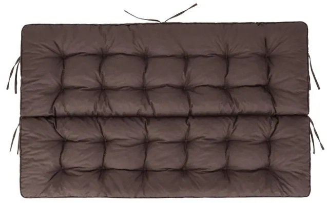 Vankúš na záhradnú hojdačku POLA 140 cm hnedý ekolen