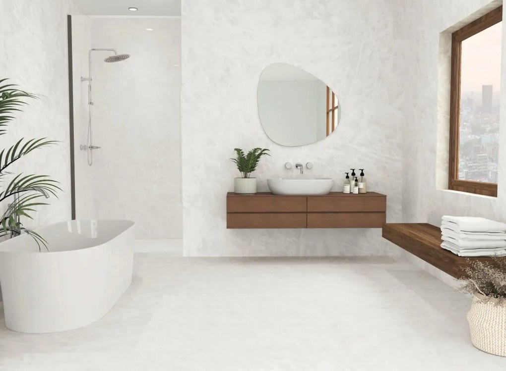 Dlažba Cristal White Silky 60x120 R