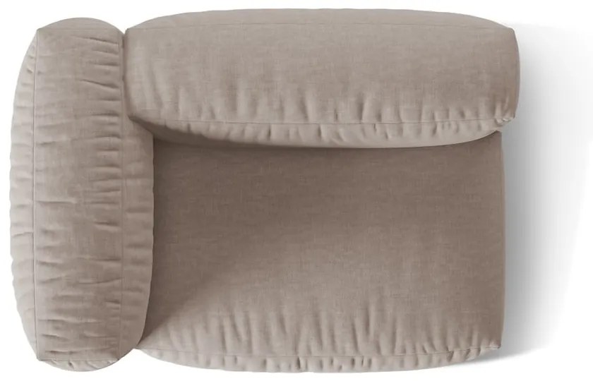 Béžový modul pohovky (ľavý roh) Martina – Micadoni Home