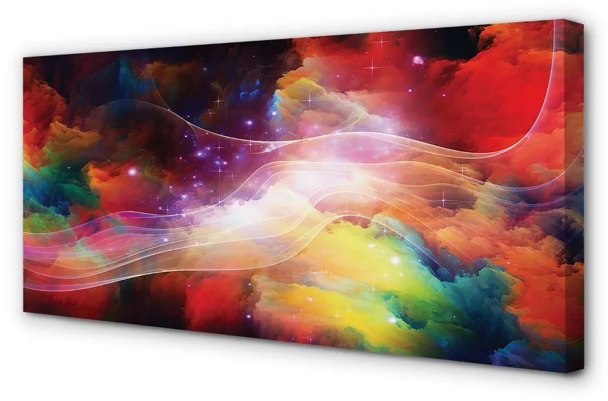 Obraz na plátne Fraktály abstraktné vlna 125x50 cm