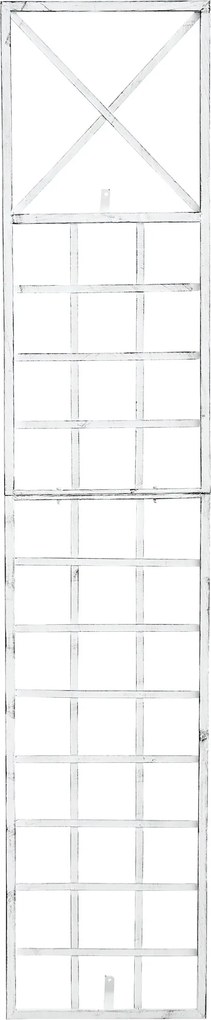 Mriežka na popínavé rastliny Trigo - 198 x 40 cm - Biela antik