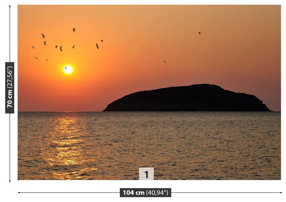 Fototapeta Vliesová Východ slnka mora 416x254 cm