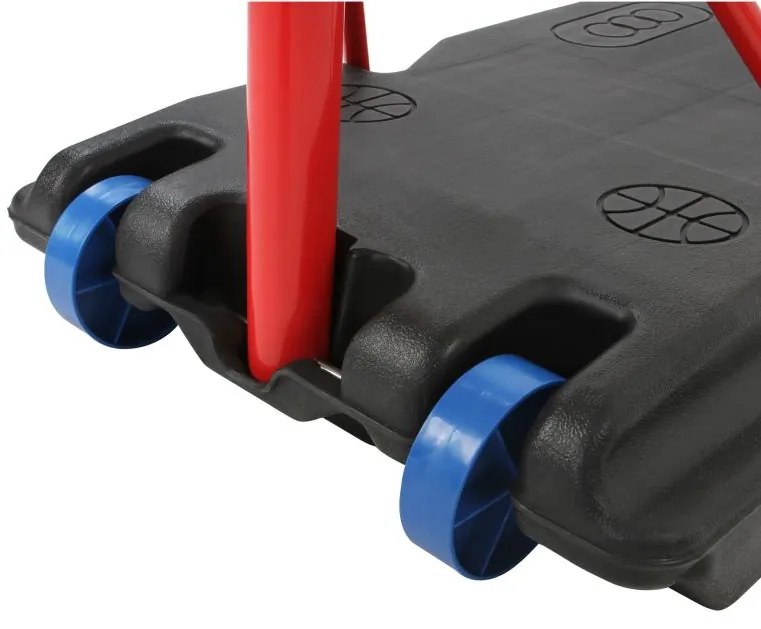 Basketbalový kôš s kolieskami, nastaviteľný 113 - 236 cm