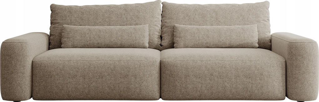 Pohovka trojsedačka Carlito 3 (svetlobéžová čierna)