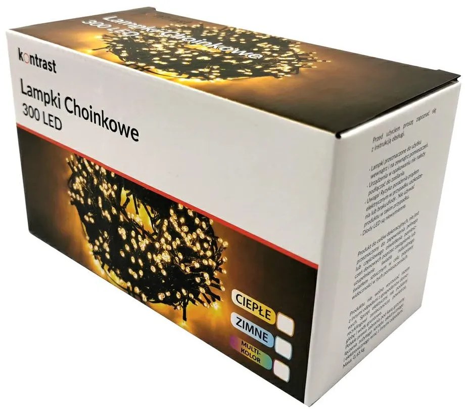 Vianočná reťaz Annie 300LED vnútornej studene bielej