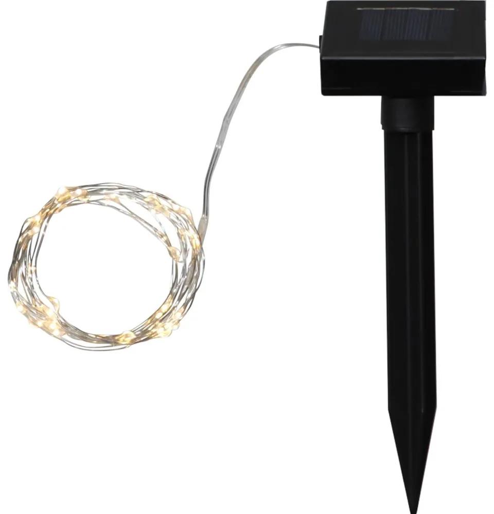 Star trading Solárne LED vonkajšie osvetlenie DEWDROP, 50x LED, 250 cm