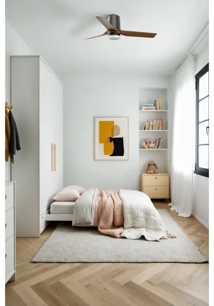 FARO 33835-1TW - LED Stmiev. ventilátor MINI PUNT TUB S 10W 2700/4000/6000K + DO