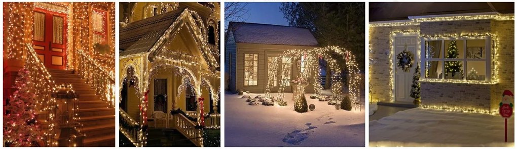 Bestent Svetelná reťaz 14m 200 LED 8 programov Viacfarebná