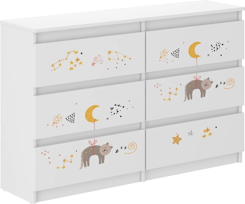 Wooden Toys Detská komoda R-120 KOTEK