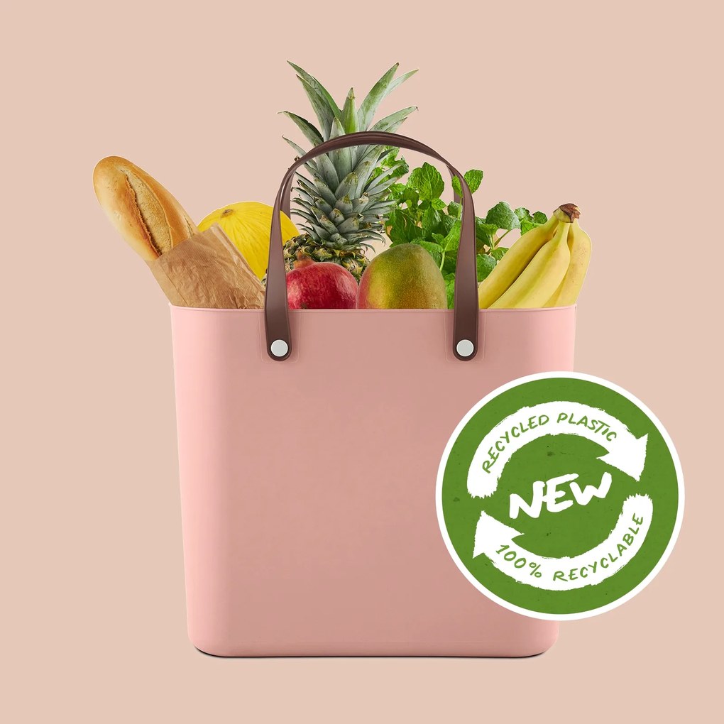 Nákupní taška, kabelka, plastová MULTIBAG starorůžová, 25l