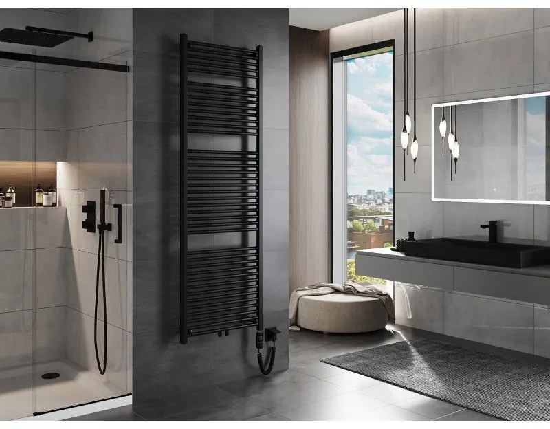 Mexen Mars, elektrické vykurovacie teleso 1800x600 mm, 900W, čierna, W110-1800-600-2900-70