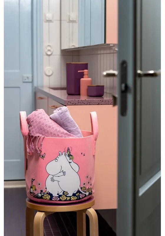 Úložný kôš Moomin Hug 30l, ružový