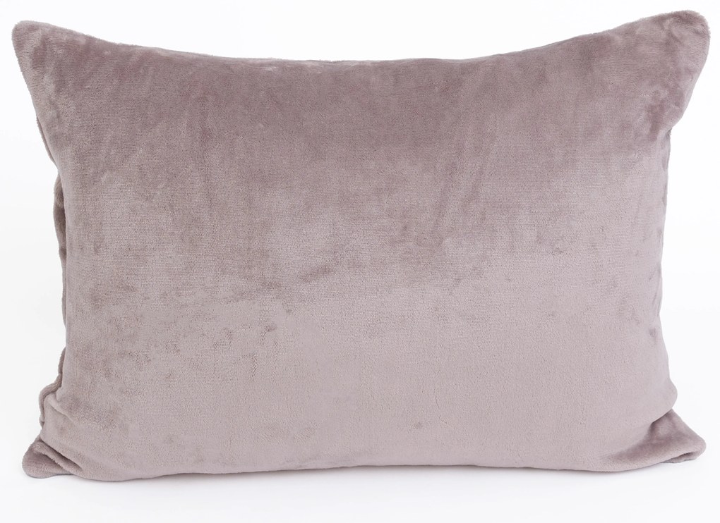 Obliečka na vankúš mikroplyš 50 × 70 cm - Laura cappuccino