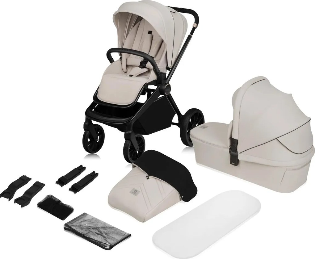 Lionelo - Kombinovaný kočík 2 v 1 MIKA PLUS Beige Sand