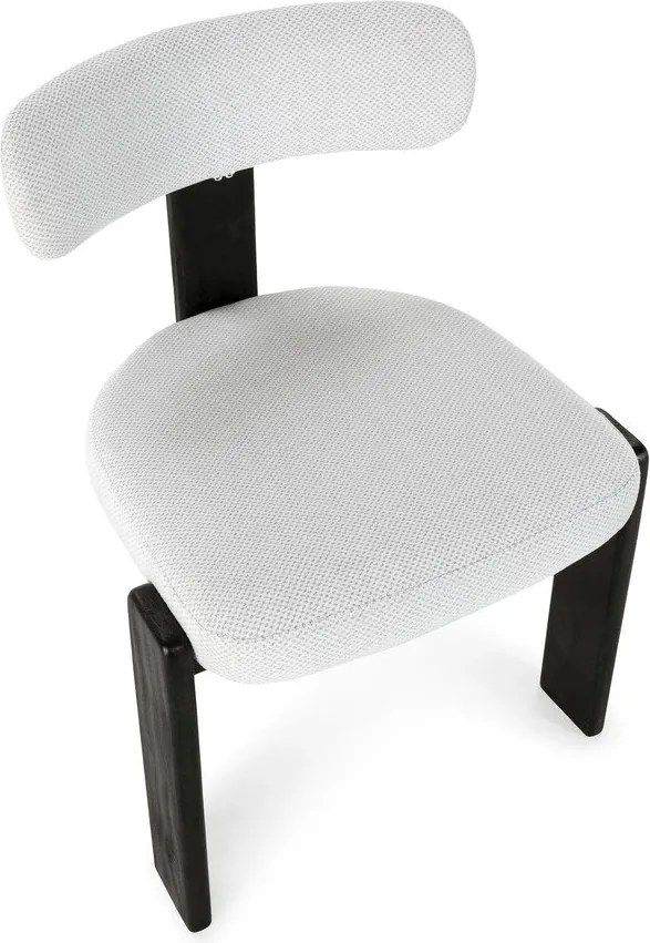 Čierne/svetlosivé čalúnené jedálenské stoličky v súprave 2 ks Nadia – MOME