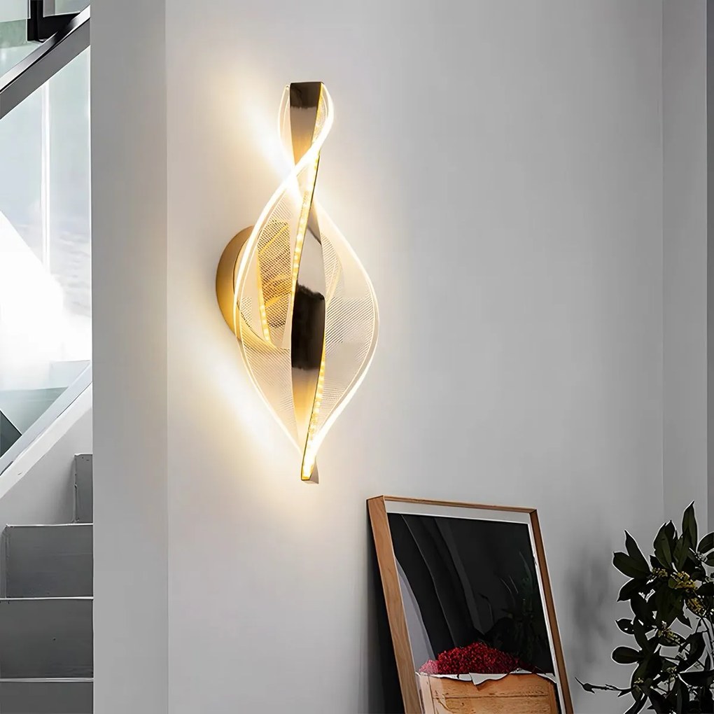 Toolight Toolight, LED nástenné svietidlo 5W, 4000K, G031-W, zlatá, OSW-00699