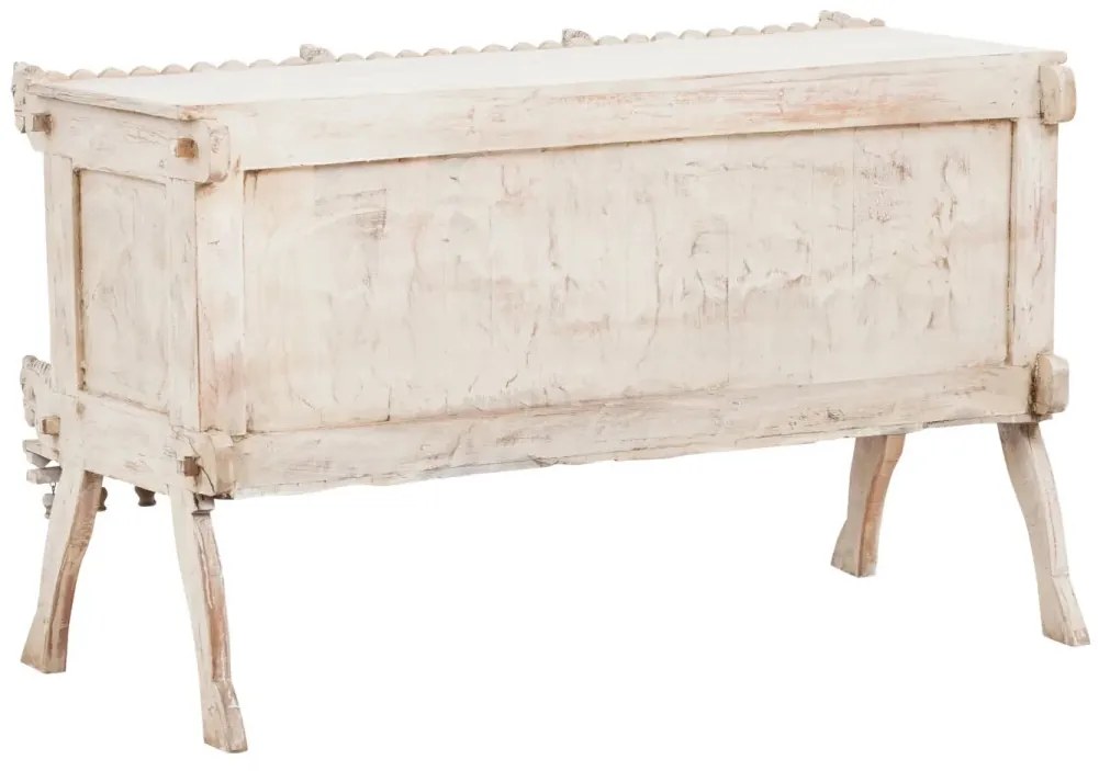 furniture-nabytek.cz - Masívna komoda Damchaya II z mangového dreva, lakovaná, biela