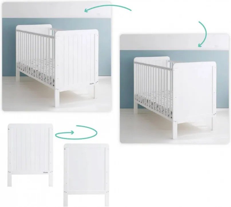WO Detská postieľka Country Cot 120x60 Variant úložný box: Bez úložného boxu