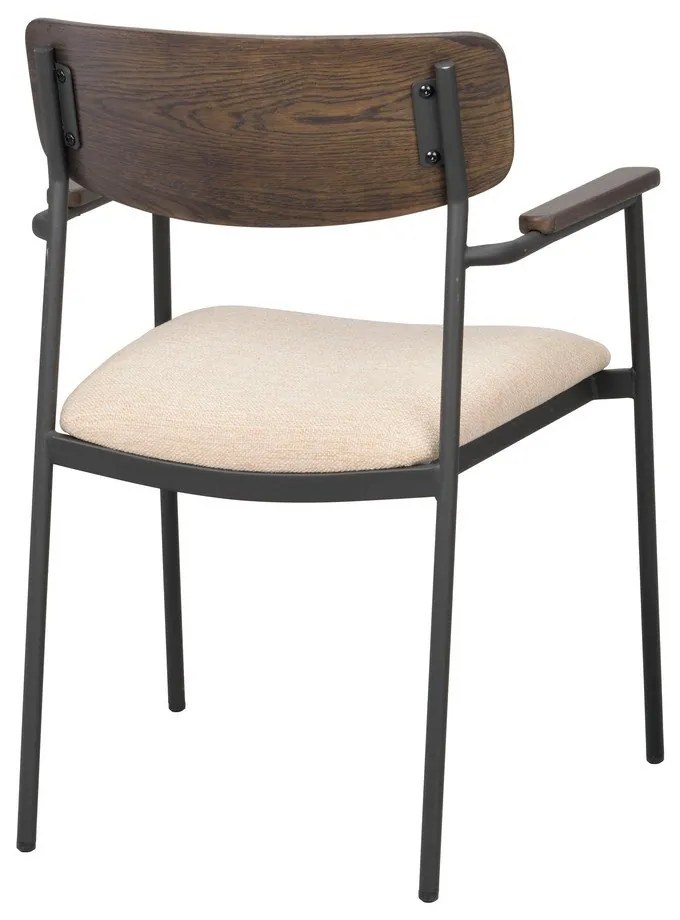 Krémovo-tmavohnedé jedálenské stoličky v súprave 2 ks Maymont – Rowico