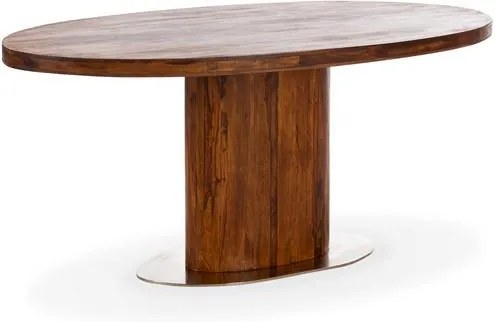 Furniture-nabytok.sk - Masívny jedálenský kulaty stôl 150x90 cm - Tunuja