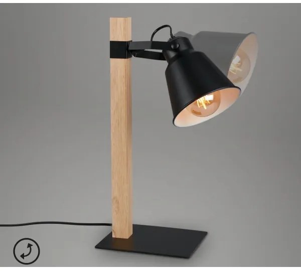 Briloner 7406-015 - Stolná lampa TALE 1xE27/25W/230V čierna
