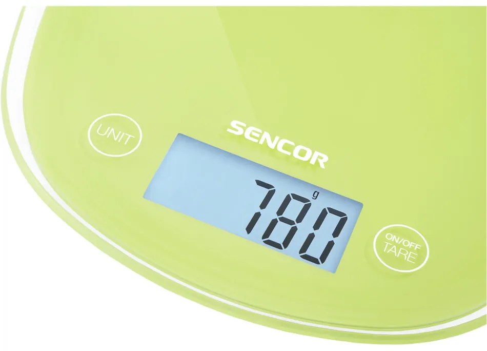 Sencor SKS 37GG kuchynská váha, zelená,