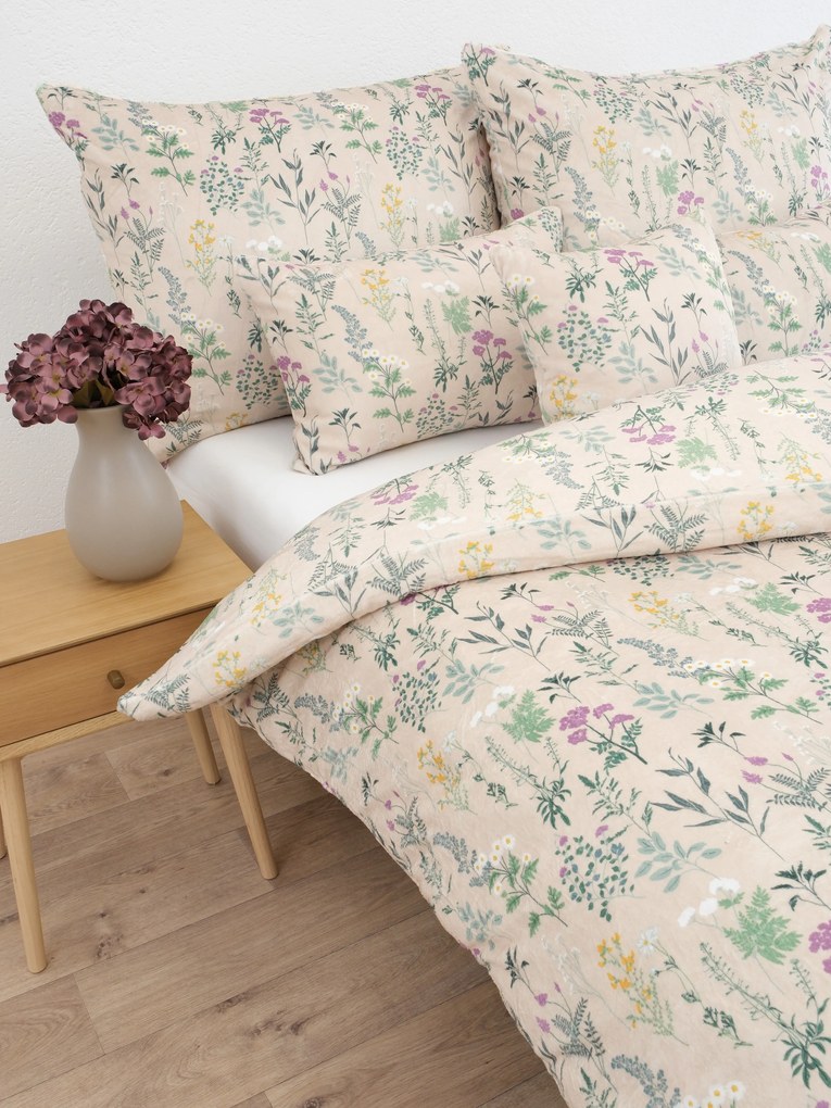 Francúzske obliečky mikroplyš Digital – Bianca béžové