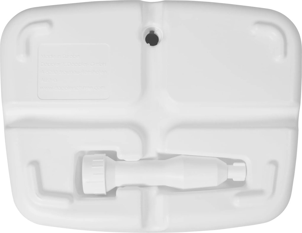 Derby Stojan pre balkónové slnečníky 17 l - biely plast