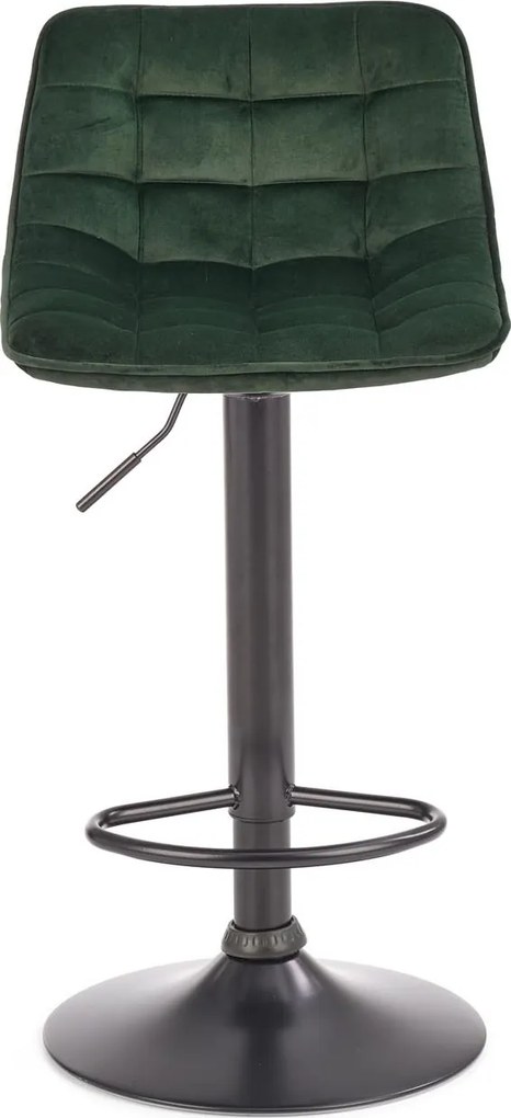 Barová stolička DÁŠENKA - zelená - výškovo nastaviteľná
