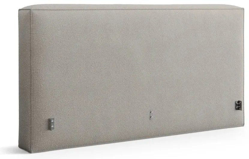 Svetlosivá čalúnená dvojlôžková posteľ s úložným priestorom s roštom 160x200 cm Simon Olivia – Micadoni