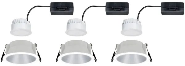 Paulmann 93410 - SADA 3xLED/6,5W IP44 Stmievateľné kúpeľňové svietidlo COLE 230V