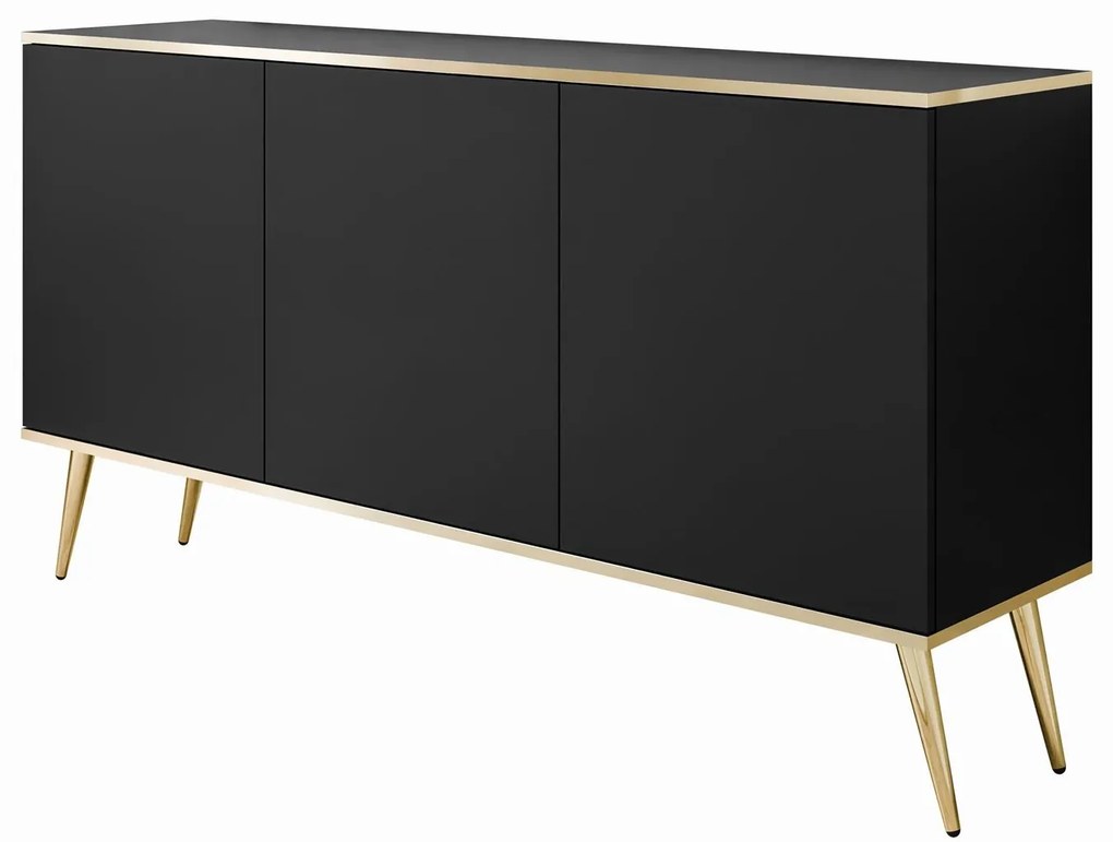 Komoda BOSTON čierna 160cm