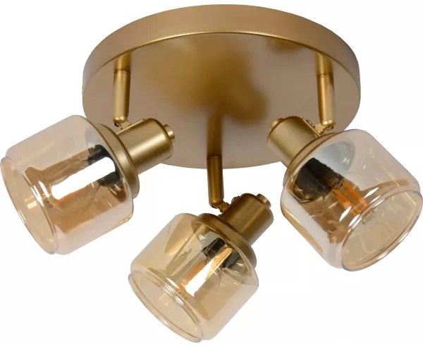 Lucide 77979/13/02 - Bodové svietidlo BJORN 3xE14/40W/230V zlatá