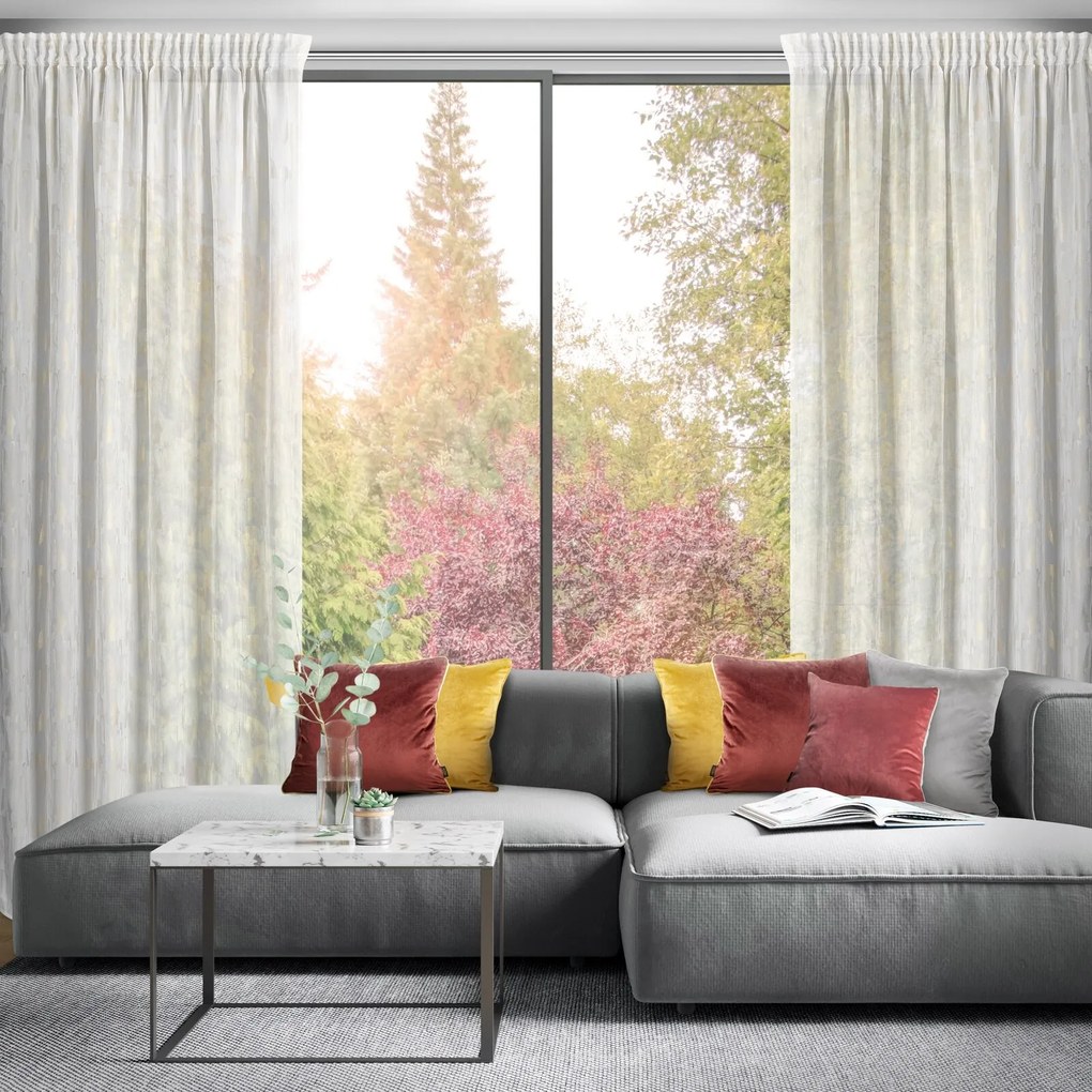 ZÁCLONA NA PÁSKE ILARA 140X250 CM VZOROVANÁ