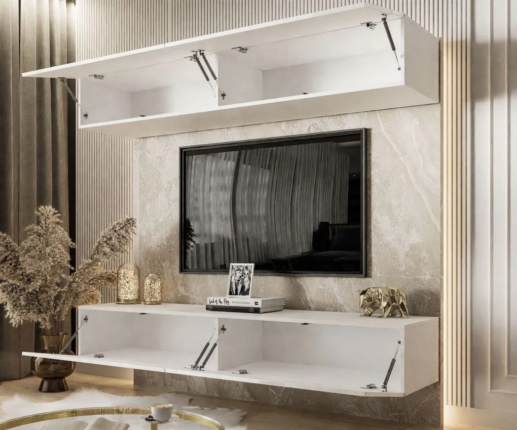 OBÝVACIA STENA ELEGANTE ART BIELY LESK