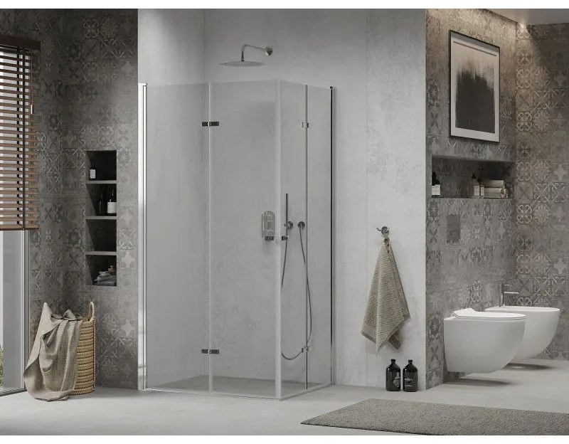 Mexen Lima DUO sprchovací kút 80x70 cm, priehľadný, chróm, 856-080-070-02-00