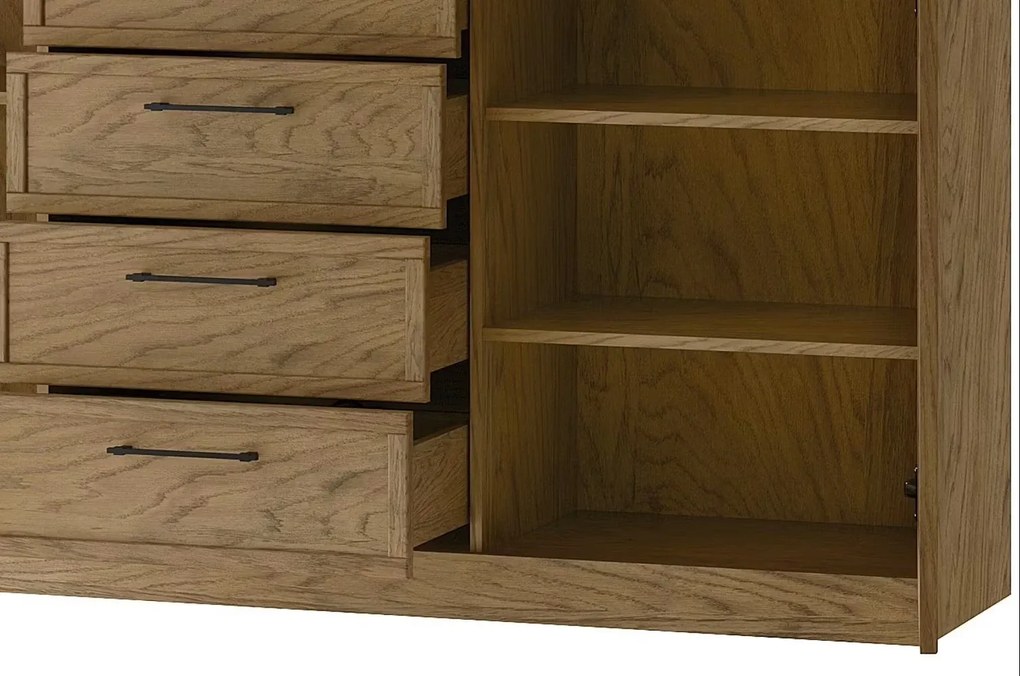 Komoda Cozy 47 z masivu 170 cm dub Rustikal