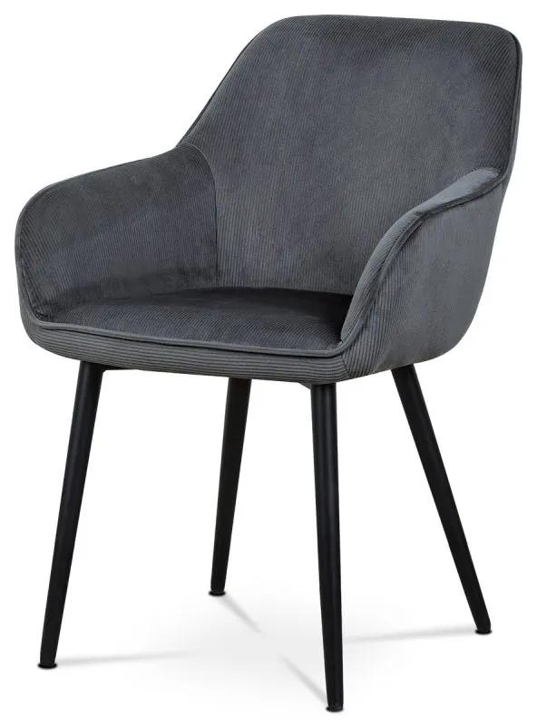 Stolička v industriálnom dizajne sivá
