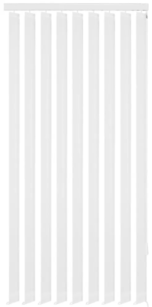vidaXL Vertikálne látkové rolety, biele, 150x180 cm