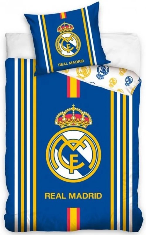 Bavlnené posteľné návliečky FC Real Madrid - Centro Amarillo - 70 x 90 + 140 x 200 cm