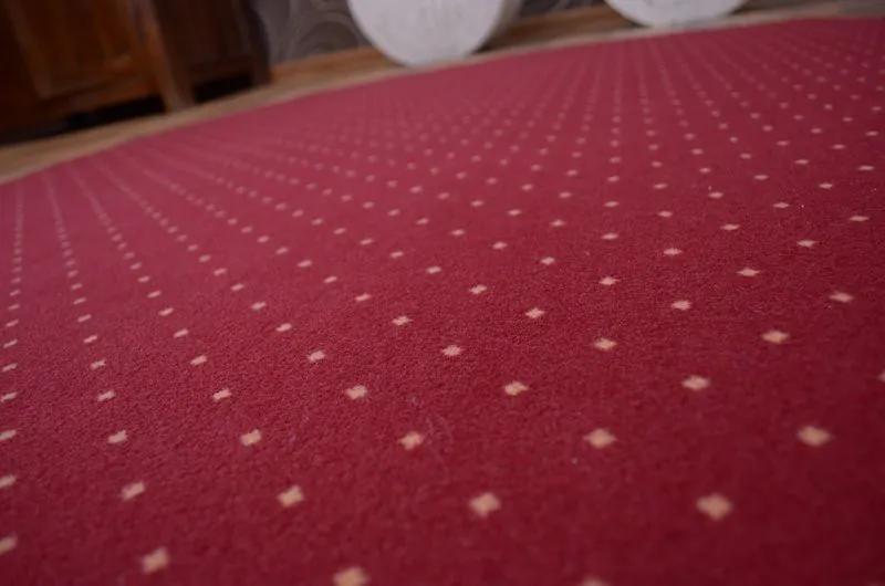 Okrúhly koberec AKTUA Breny červený
