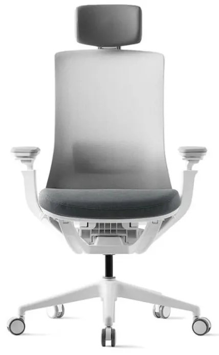 Kancelárska ergonomická stolička ROLY White — sieť, látka, biela / viac farieb Zelená