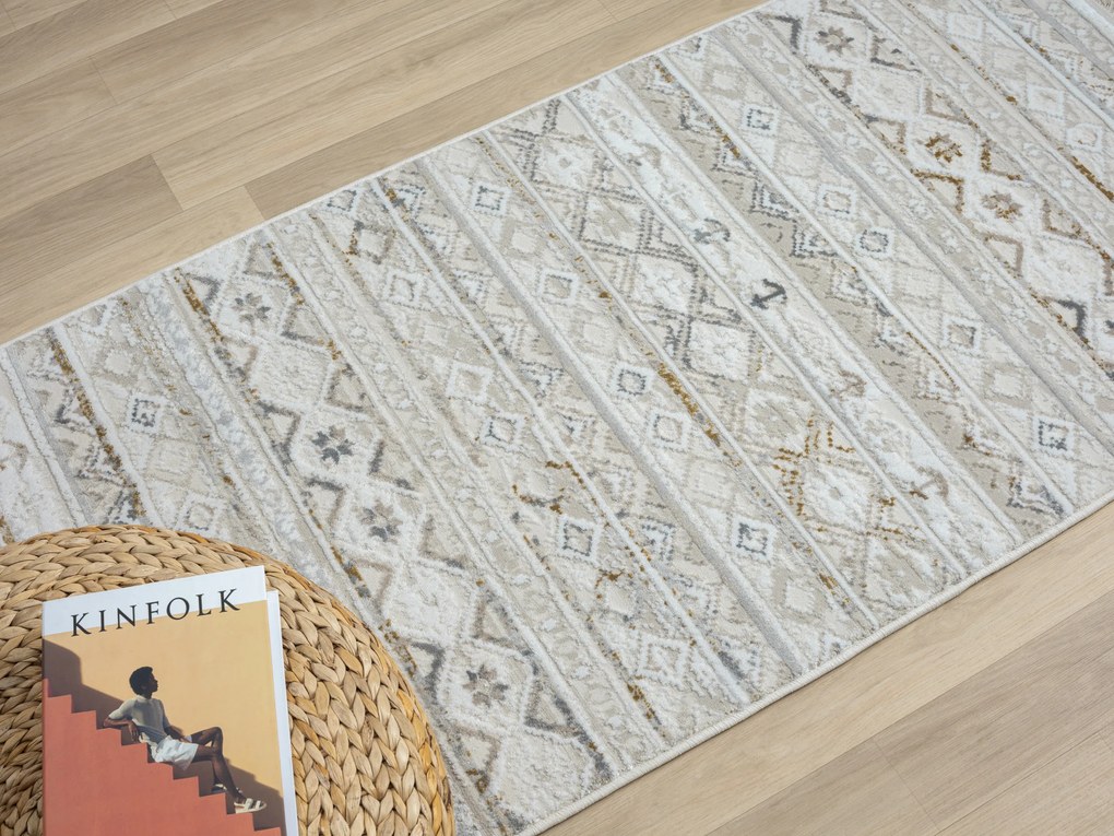 Kusový koberec My Nomady creme, 80x150, béžová, chodba / predsieň, My Flair