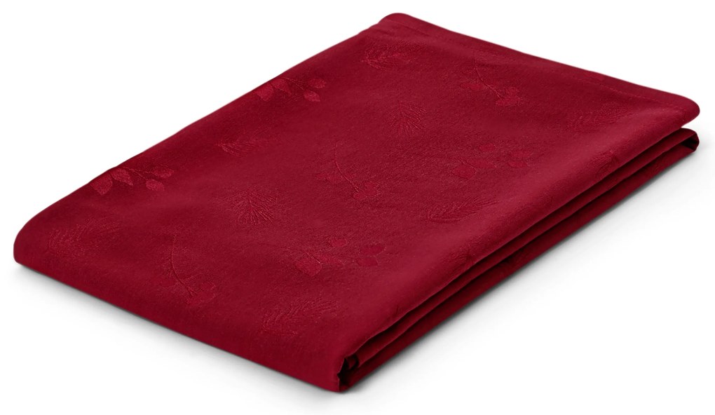 Žakárový obrus, 145 x 255 cm, červený