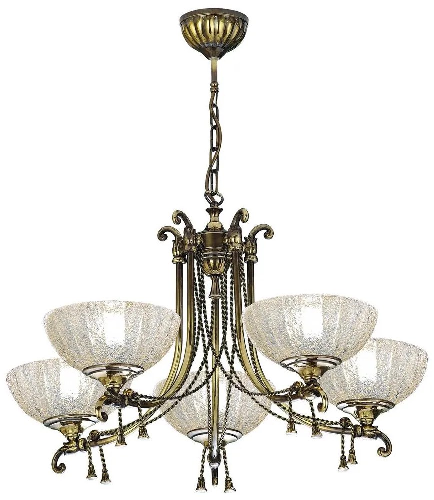 Amplex 8315 - Luster na reťazi GRANADA 5xE27/10W/230V