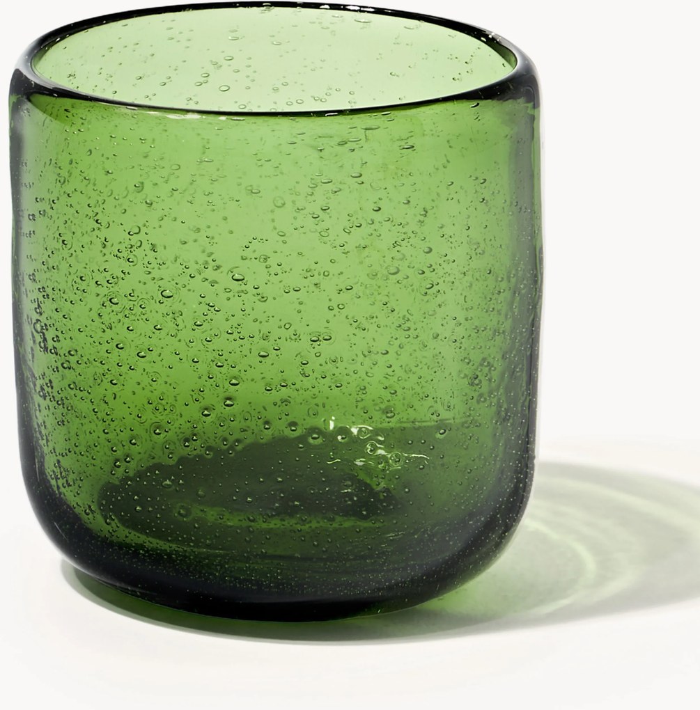 Ručne fúkané poháre so vzduchovými bublinkami Hippolyte, 4 ks