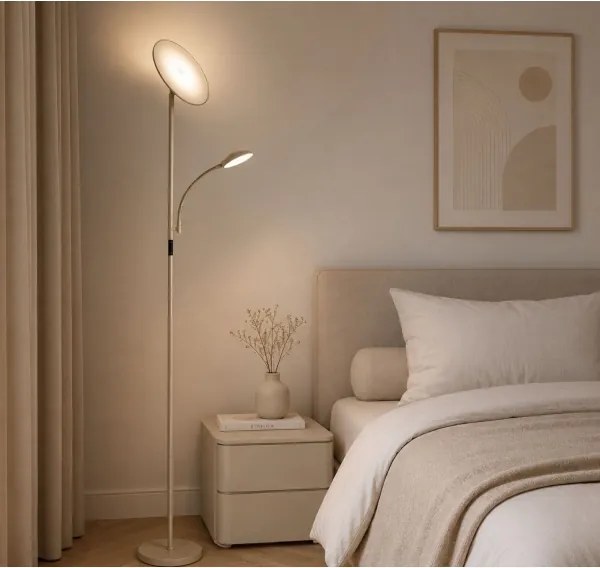 Rabalux 74083 - LED stmievateľná stojacia lampa HALINA 23W/230V 3000/4200/6500 béžová