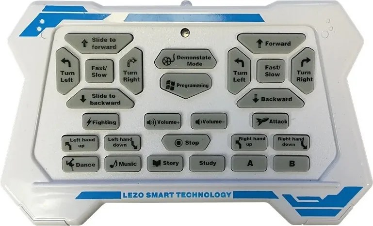 LEAN Toys Diaľkovo ovládaný robot oranžovej farby