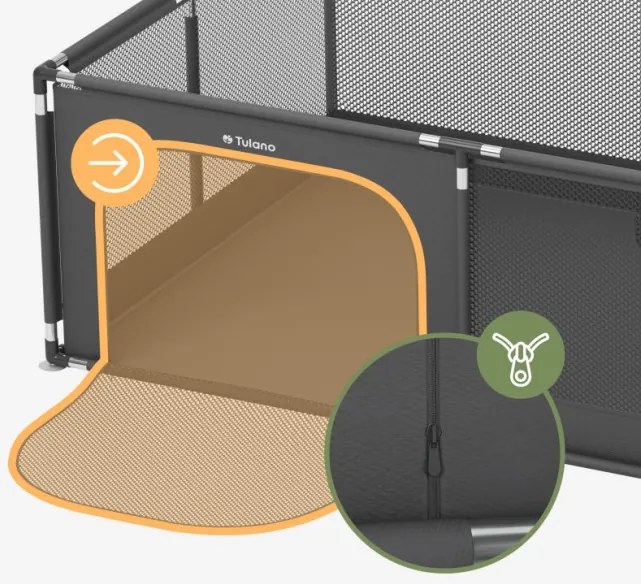 Detská ohrádka Cozy 22 grafitová